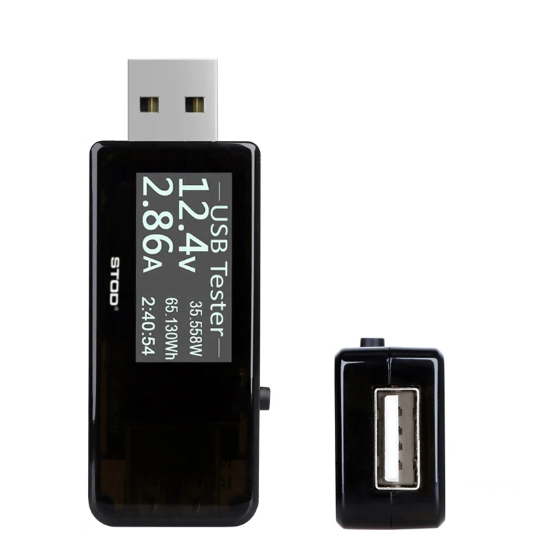 STOD USB тестер зарядное устройство метр DC 4 в до 30 в 0.1A до 5A цифровой вольтметр Амперметр поддержка QC 2,0 3,0 для кабеля power Bank адаптер