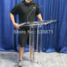 Кристалл как плексиглас профессиональный дизайн простой высокая прозрачность акриловый лектерн/Подиум