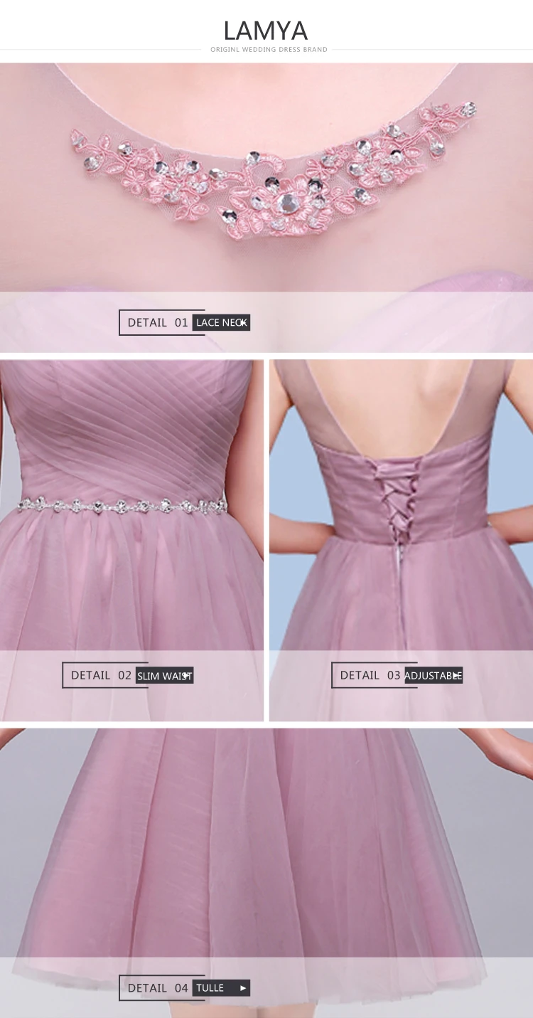 5 цветов по индивидуальному заказу дешевые розовые короткие шифоновые платья подружки невесты плюс размер Кристально Белые Официальные платья, платья De Novia