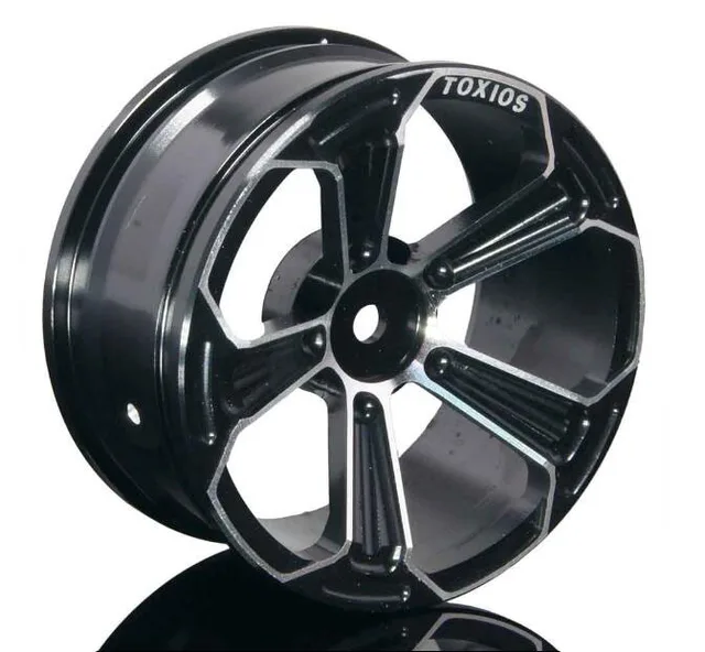 Best Offers Free Shipping 4pcs 1/10 RC Drift Car Aluminium Alloy Wheel Hubs Metal Wheel Hubs for VS KF RC Car Color Black Blue Diameter 52mm