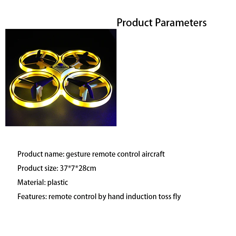 Светодиодный свет жест дистанционное управление самолет новинка огни HD воздушный вертолет Drone Новинка подарки подходит для ночной съемки