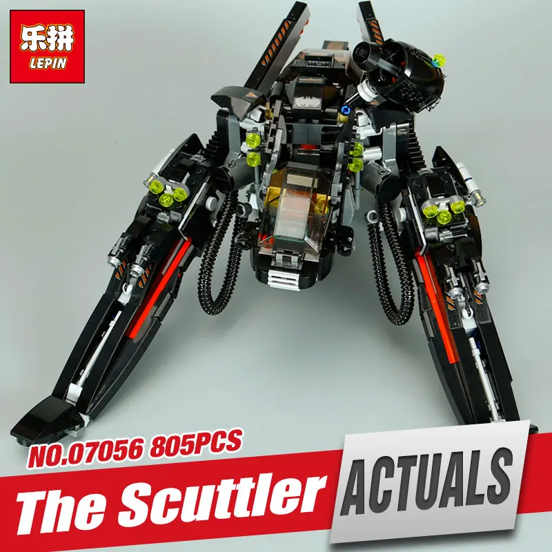 

LEPIN 07056 775pcs New Batman Movie Series The Scuttler Bat Spaceship Set 70908 Educational Building Blocks Bricks Toys Gifts