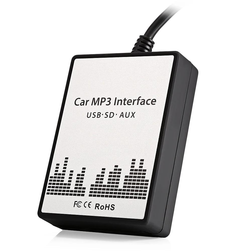 Для автомобильного аудиоадаптера cd чейнджер MP3 CD SD 3 5 мм AUX USB Интерфейс