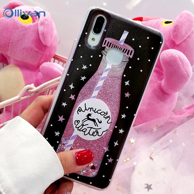 Ollivan Case for Xiaomi Mi 8 Lite Liquid Quicksand Glitter Phone Case for Xiaomi Mi 8 Mi8 Se 6 Silicon Cover for Mi 6 8Lite Capa