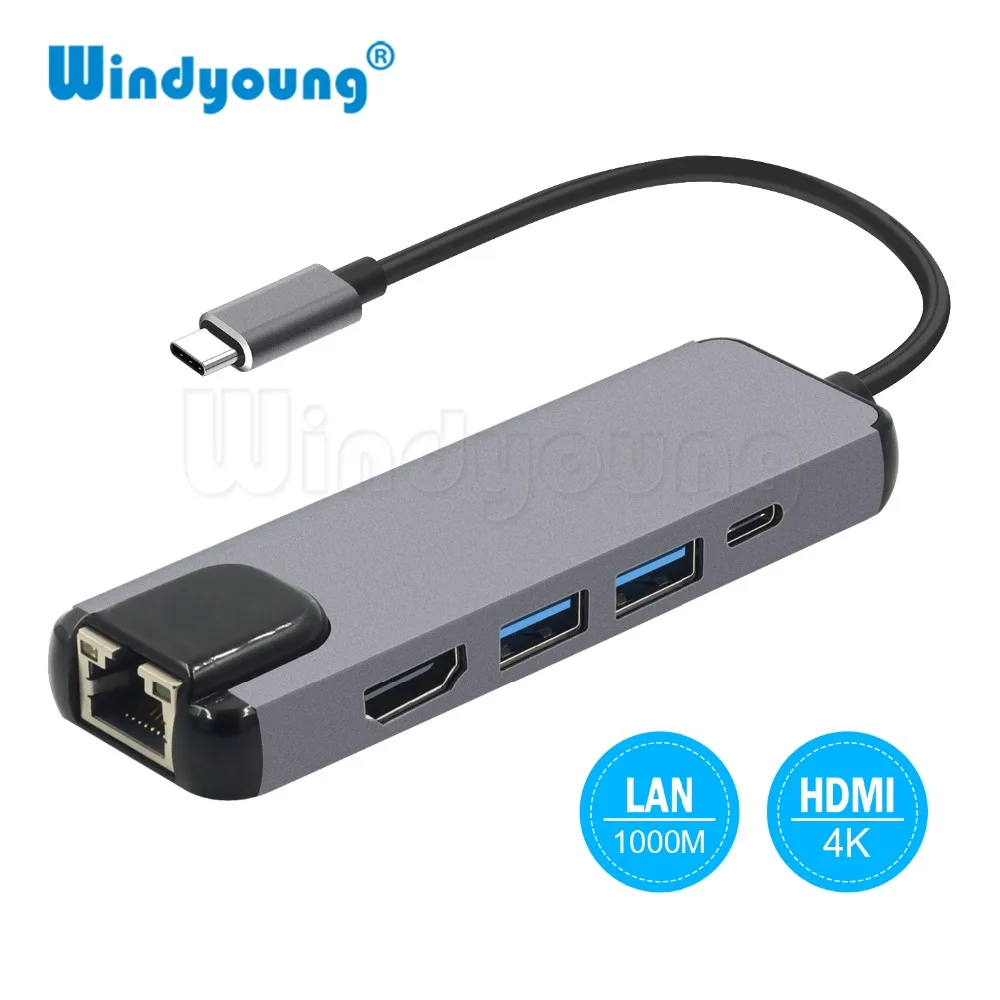 USB концентратор 5 в 1 Type C Hdmi C|USB-хабы| |