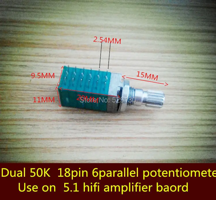 50k 18pin 6parallel Potentiometer Rv Seriesadjust Volume