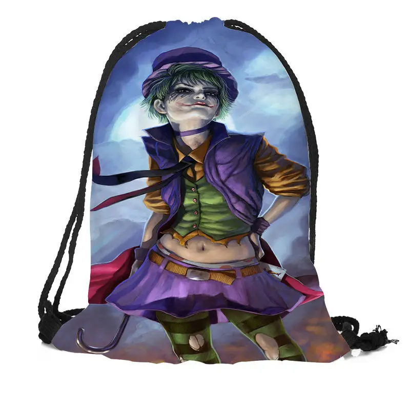 На заказ Джокер рюкзаки для путешествий софтбэк мужские женские сумки на шнурке школьные рюкзаки для девочек