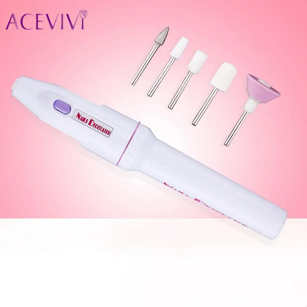 

for 6-Piece Electric Nail Art Drill Kit Portable Nail Polishing Grinding