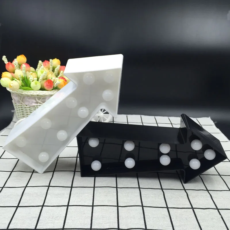 Modern-Led-Arrow-Marquee-Letter-Luminaria-Night-Light-3D-White-Black-Home-Table-Wall-Decor-Lamp