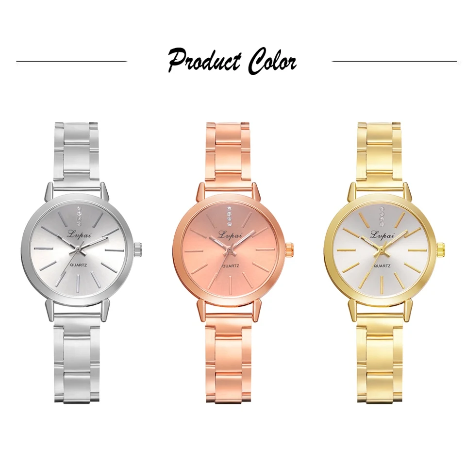 Бренд LVPAI, деловые часы для женщин, розовые красные часы, повседневные модные кварцевые часы для женщин, Прямая поставка
