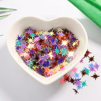 

New 10g/Pack 9mm Star Awning Shape loose sequins Paillette for Nail Art manicure/sewing/wedding decoration confetti