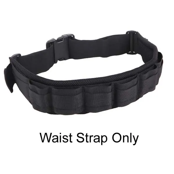 Фото Регулируемый черный ремень дополнительная ЦЗК камера поясной ремень держатель w/нейлон функциональный Мягкий объектив сумка чехол - Цвет: Waist Strap Only