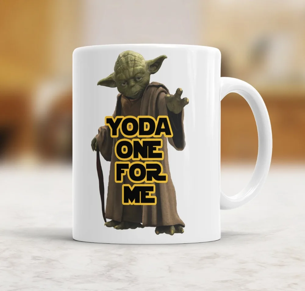 gitaar ontgrendelen kloon Yoda mokken star wars koffie mok mokken creactive cups keramische witte mok  thuis decal porselein thee kopjes water drinken melk bier - AliExpress