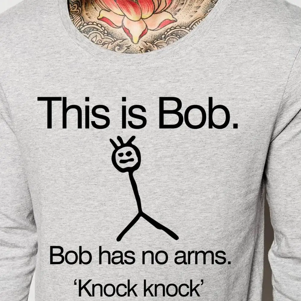 Gratis Verzending Dit Is Bob Klop Klop Grappige Grap T Shirts Mannen O Hals Katoen Cool Heren Tee Man Tees Shirt Tee Mentee Shirt Plus Aliexpress