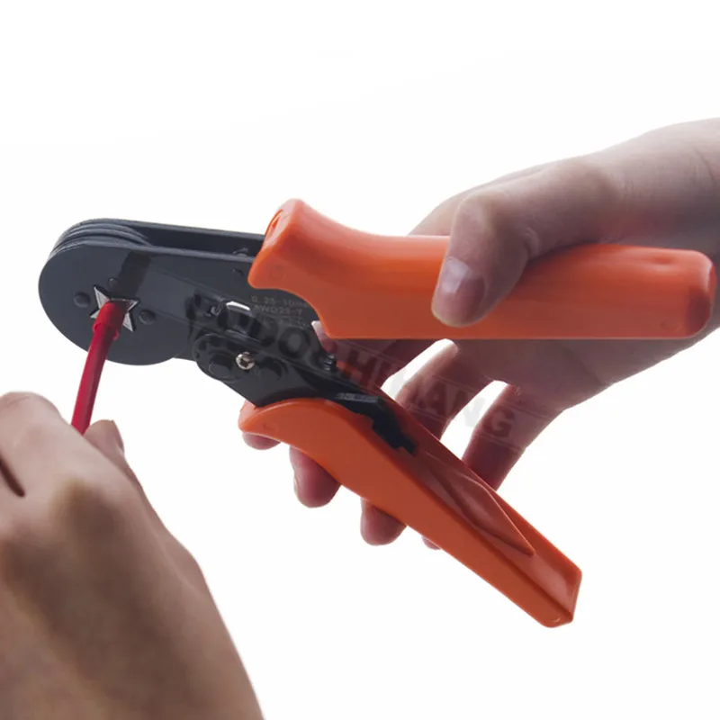 AWG 23-7 (0.25-10mm2) Mini-Type Self-Adjustable Crimping Pliers Cable End-Sleeves Tools Automatic Wire Stripper Hand tool DAH0192
