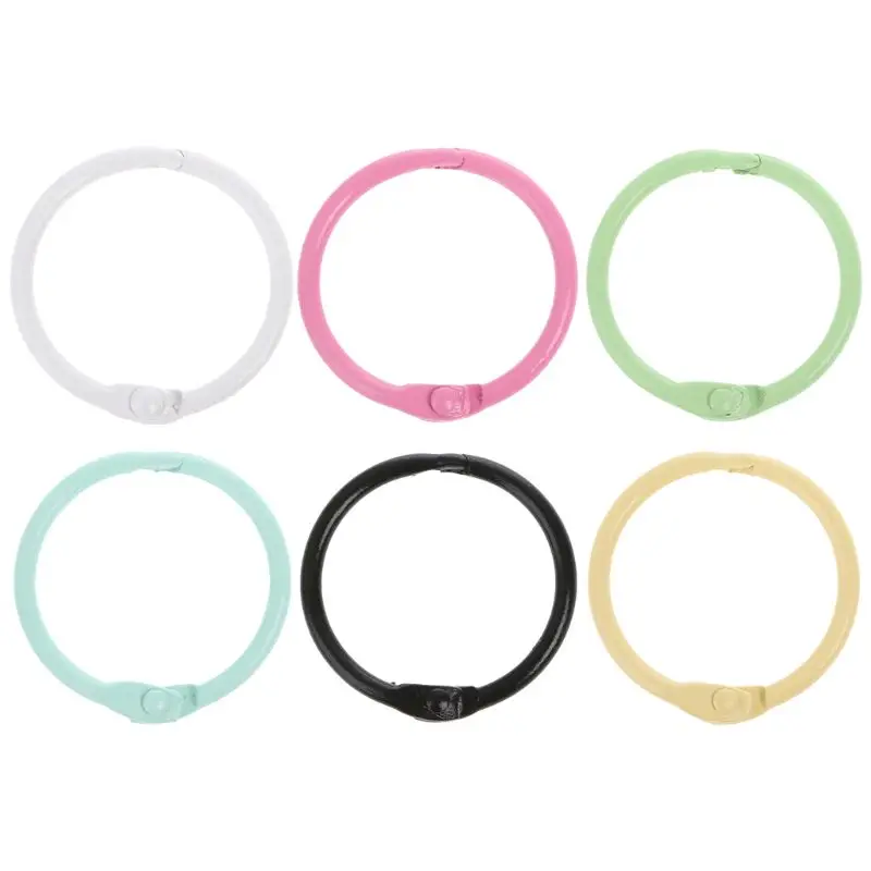 

10pcs Metal Loose Leaf Binder Ring Book Hoops DIY Albums School Office Craft Book Binding Hoops Office Binding Supplies