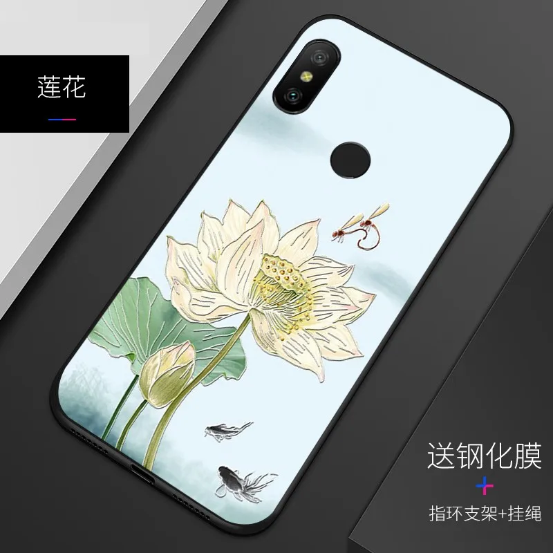 Рельефный Винтажный чехол в японском стиле для Xiaomi Redmi note 6 note6 Snow Mountain|Бамперы| |