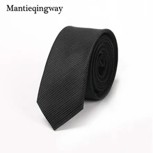 Mantieqingway бренд бизнес мужские 5 см галстук модный однотонный цвет Gravatas corbatas полосатый полиэстер шеи галстуки Галстук