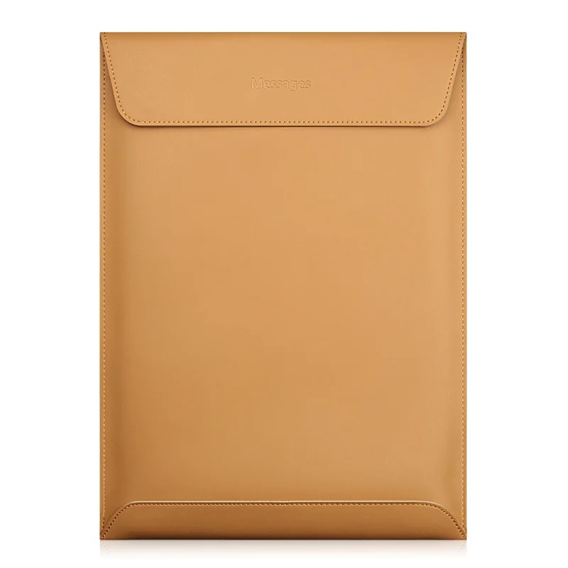Сумка для ноутбука из натуральной кожи 13 чехол для MacBook Air 11 12 13 15 retina 13,3 15,4 дюймов Тонкий кошелек-конверт сумка для ноутбука - Цвет: Genuine Leather 2