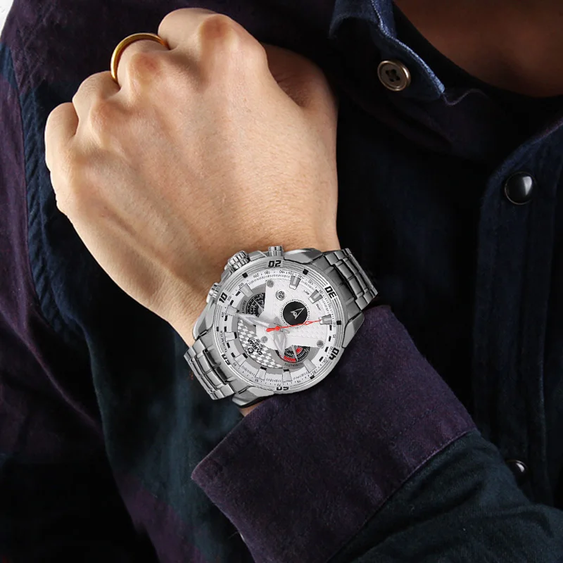  CASIMA Smart Mens Watches Creative Luxury Quartz Analog Watch Men Military Sport Waterproof Clock W
