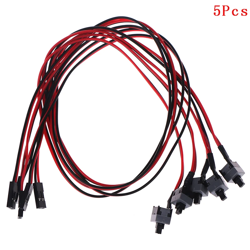 

5 Pcs/lot PC Computer Motherboard Power Cable Switch On/Off/Reset Replacement Accessories