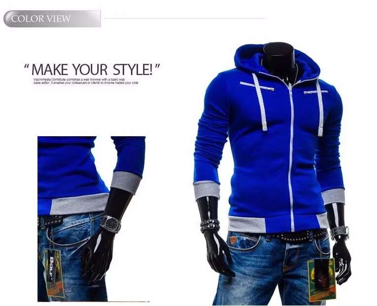 New 2016 Men'S Fashion Fleece Mens Sport Suit Hooded Warm Hoodies Sweatshirts Men Sudaderas Hombre Pullover Hoody Jackets14
