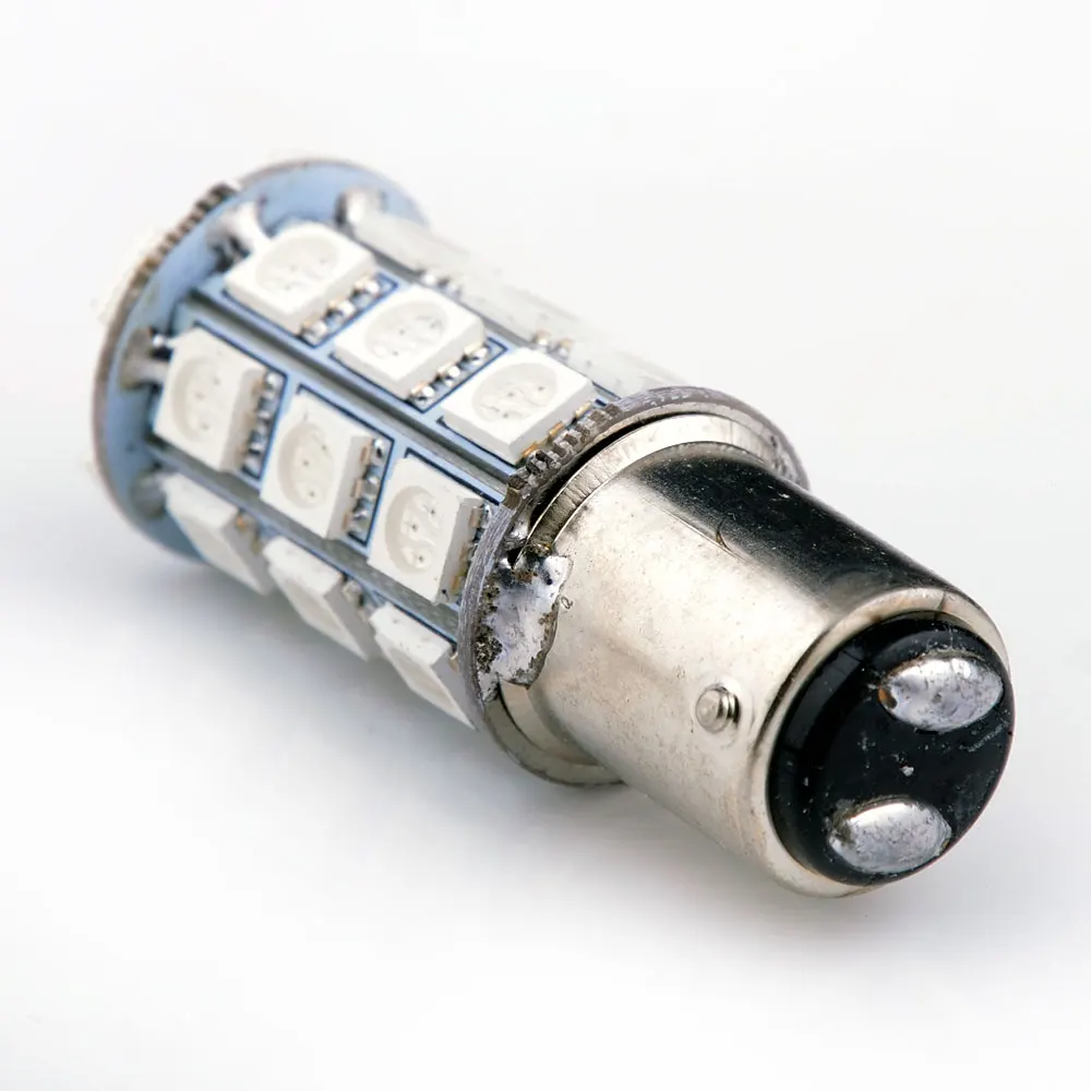 2 шт./лот 27 SMD 5050 светодиодный красный Белый 1157 BAY15D P21/5 W супер яркий автомобильный