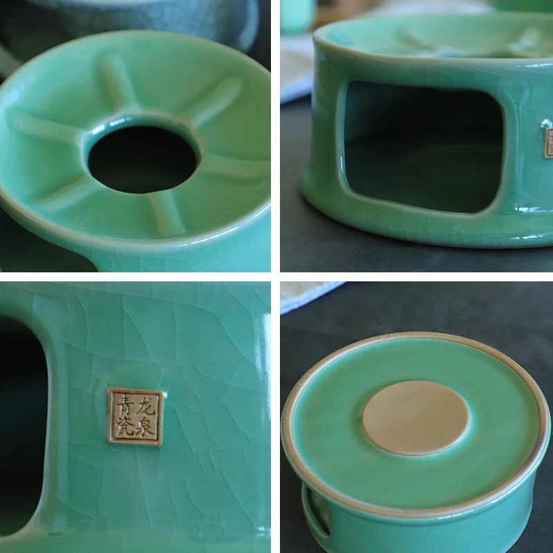 Китайский Стиль теплые чайный набор для подогрева теплые Чай пот таганы держатель чайная посуда Керамика нагреватель/свечи Отопление Кофе молока базы