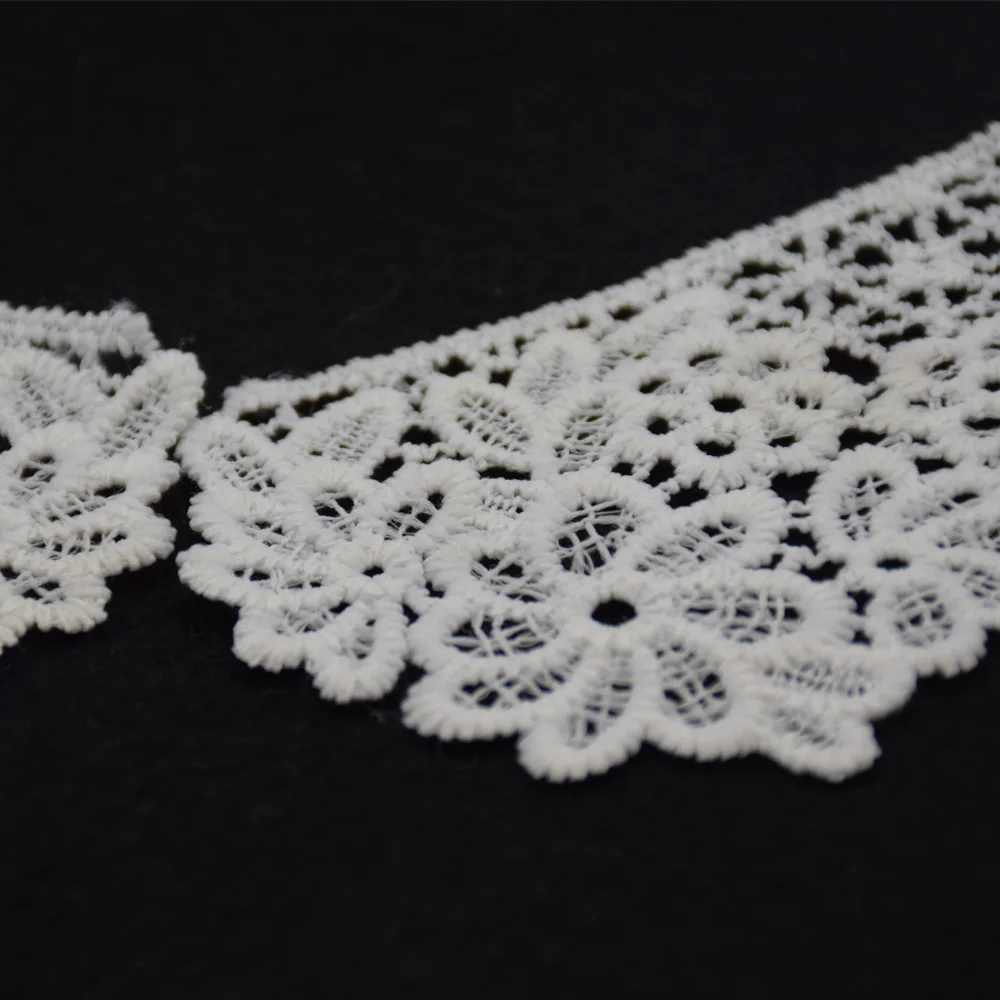 lace false collar white embroidered fake lace collar trim diy women  applique sewing supplies african guipure