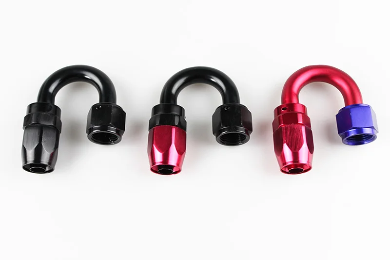 

Anoized Aluminum 180 Degree Oil Fuel Swivel Fitting Fuel Hose End Male Adaptor Oil Cooler Fitting Oil Fuel Hose End RS3-AN10-180