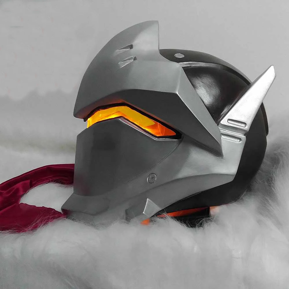 

2018 O.W game Genji Mask helmet Athemis Soldier cosplay Mask GENJI cosplay mask High quality and same as original Game cosplay