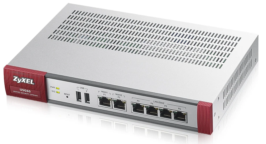ZyXEL USG60 180 Мбит/с 3 0 А 19 Вт 40 °C 30 70 10 90%|Сетевой экран и VPN| |