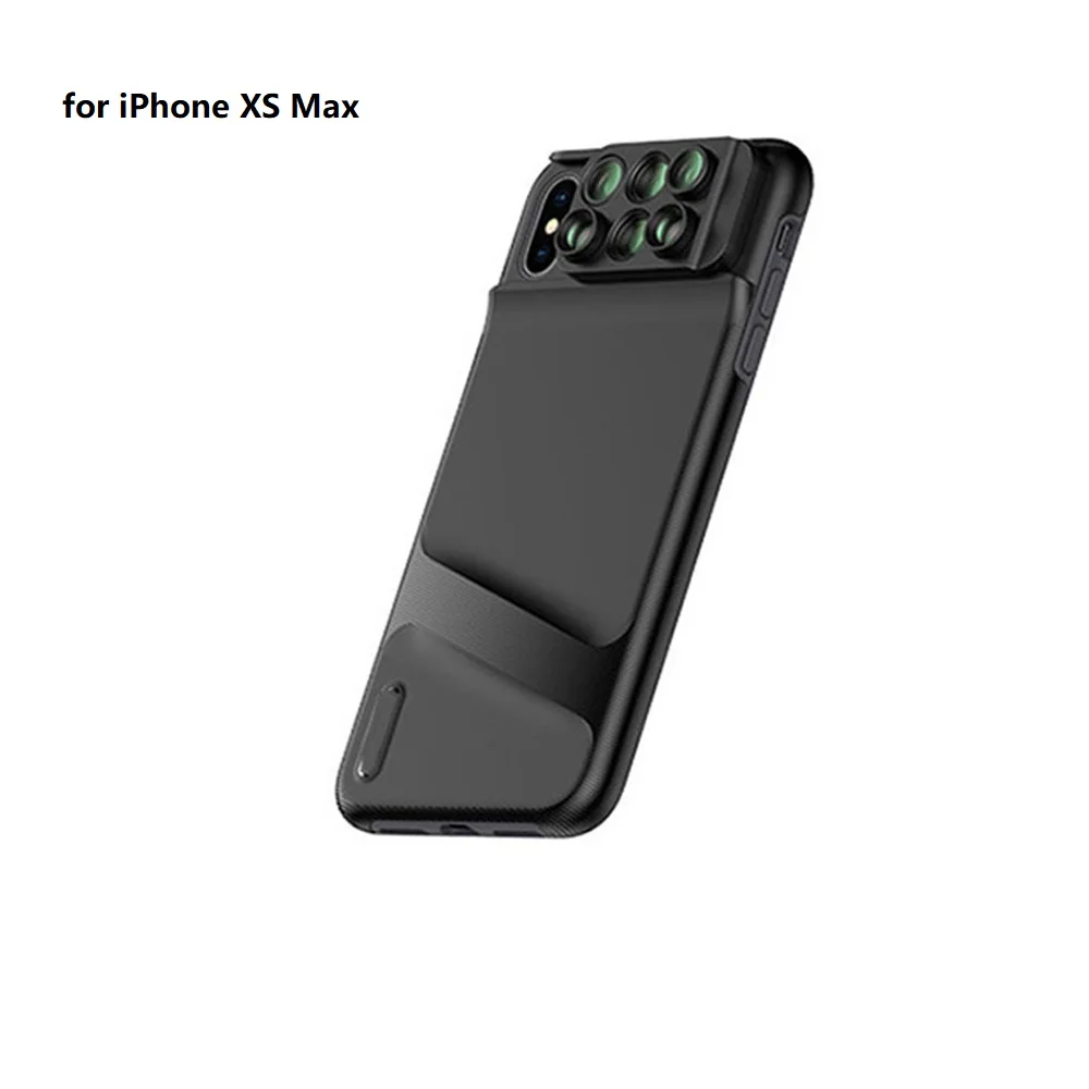 ET 6 в 1 чехол для телефона широкоугольный объектив для телефона объектив для камеры рыбий глаз телеобъектив для макросъемки для iPhone XR XS max X 7p 8p
