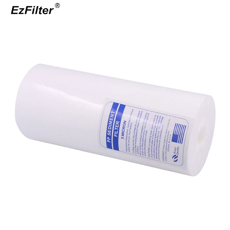 

Two Big Blue Whole House Filter 10" x 4.5" Jumbo PP Sediment Water Filter 1 Micron/ 5 Micron PP Cotton Filter