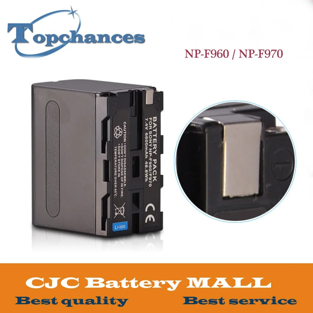 High Quality 7.4V 6600mAh NP-F960 Camera Digital Battery For Sony NP-F970 F550 F770 | Электроника