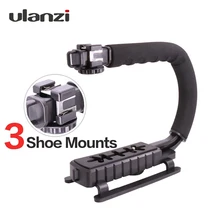 Ulanzi 3 башмак крепления видео стабилизатор ручной захват для Gopro Hero экшн-камер для iPhone Xiaomi смартфон DSLR Nikon Canon