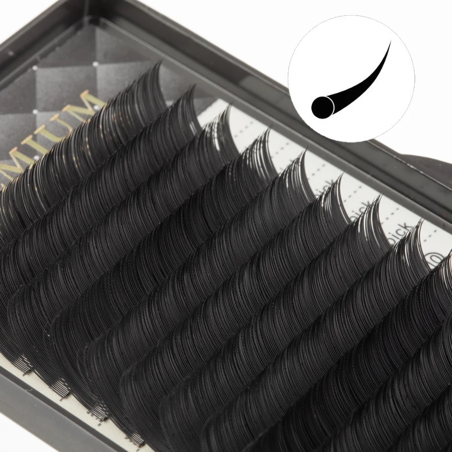 

Lanflower Eyelash Extension 16 Rows Volume Lashes Individual Eyelash Extension Natural False Eyelashes Free Shippiping