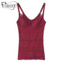Fimage Autumn and winter meat skin color thermal underwear vest plus velvet thickening female basic shirt top beauty care body