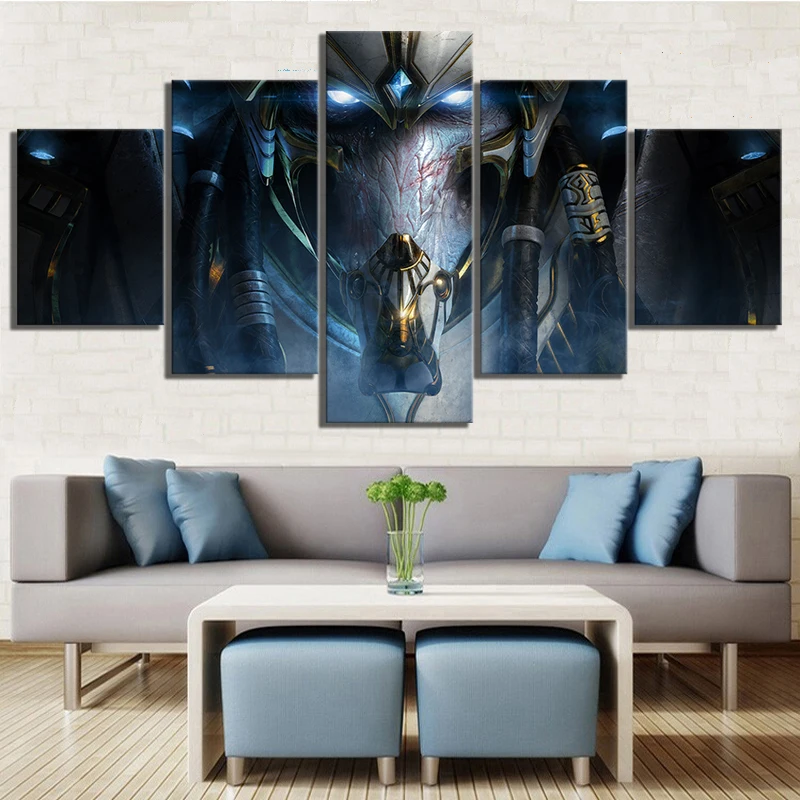 5-Piece-HD-Fantasy-Art-Game-Poster-Paintings-StarCraft-2-Legacy-of-The-Void-Video-Games