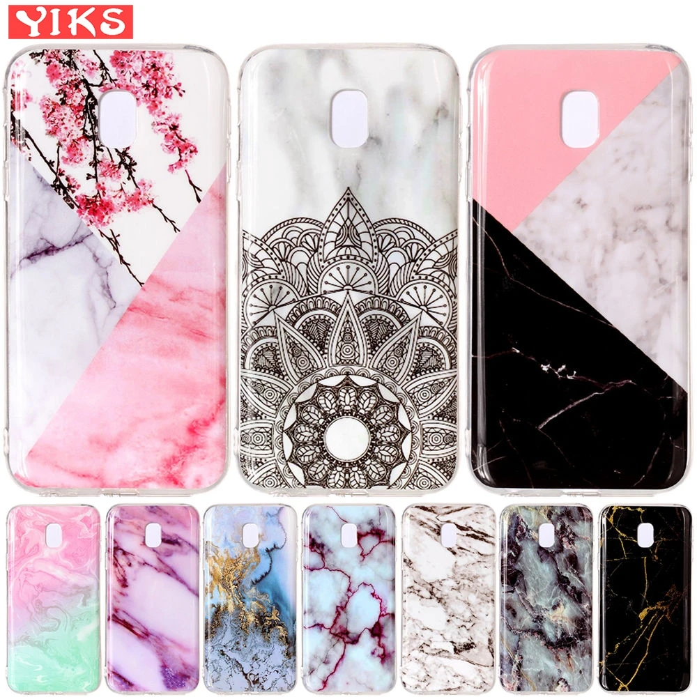 

Marble Flower Case For Samsung Galaxy J7 2017 J730F EU Version Soft Silicon Cover Coque For J7 2017 J730 Case New Arrival Shell