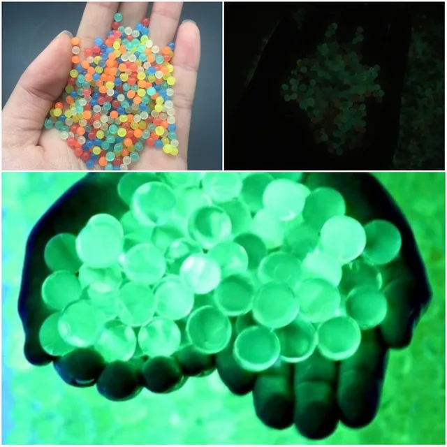 500pcs/lot Growing Water Beads Fluorescent Crystal Soil Balls Hydrogel