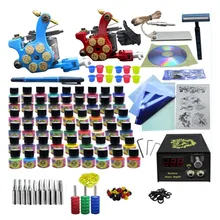 Anmas Rucci, профессиональный набор для татуировки, роторная машинка для татуировки, ручка, набор чернил, иглы, 54 бутылки, чернила для татуировки