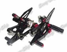 Мотоцикл С ЧПУ Регулируемый Райдер Задняя Устанавливает Rearset Подножка Для Ног колышки Черный Для TRIUMPH Daytona 675 675R 2013 2014 2015 2016