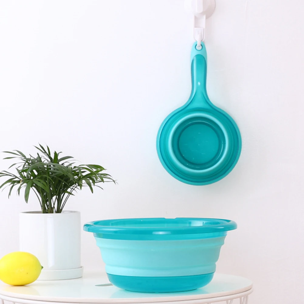 

Folding Water Ladle Collapsible Spoon Kitchen Bathroom Scoop Bath Shower Washing Save Storage Space Essential P7Ding