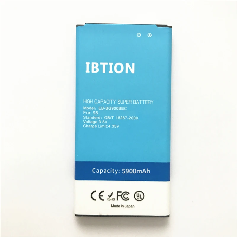 imágenes para 5900 mAh Batería para Samsung Galaxy S5 EB-BG900BBC SM-G900 i9600 g910L/910 S/910 K/G9006V/G9008V/G9009D/ imágenes para 5900 mAh Batería para Samsung Galaxy S5 EB-BG900BBC SM-G900 i9600 g910L/910 S/910 K/G9006V/G9008V/G9009D/