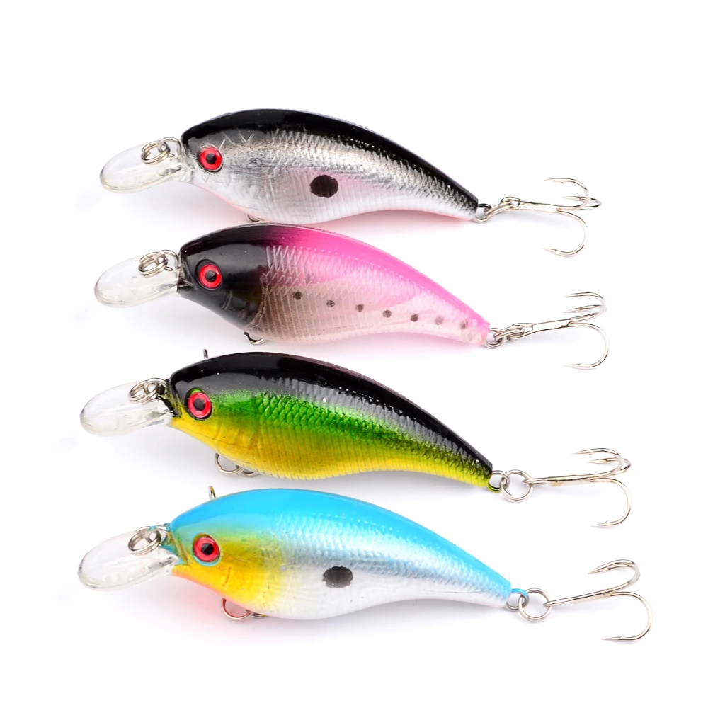 1PC cheap random colour Crank Lures Fishing lure 10.2g classic road sub bait 7.5cm small fat lures hard | Спорт и развлечения