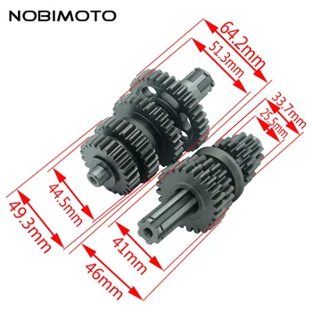 

Fourth Gear Main Countershaft Transmission Gear Box Main Counter Shaft Fit For Lifan 125cc Electric Foot Start Engines ZB-110