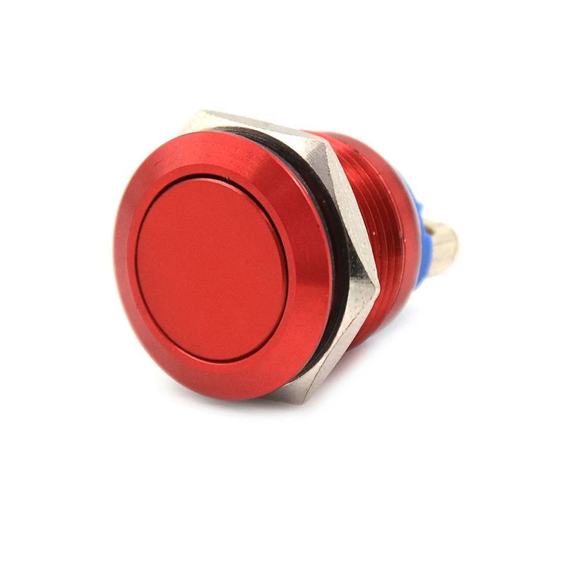 NEW 19mm Metal Momentary Push Button Switch LED 3A/250V StainlessLess Steel Waterproof Car Auto Engine PC Power Start Wholesale
