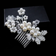 YouLaPan HP37 Люкс тиара свадебные гребни невесты Свадебные аксессуары для волос Beadings Свадебные украшения для волос свадебный гребень для волос