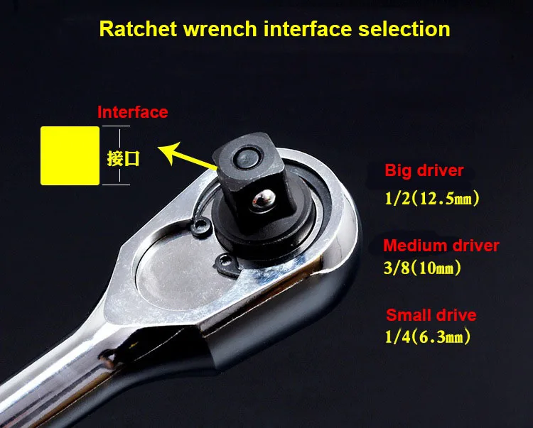 1/" 1/2" 3/" Трещоточный ключ, Набор торцевых головок CR-V Torx Star Bit, Комбинированный привод, гайки, набор для ремонта автомобиля, ручные инструменты